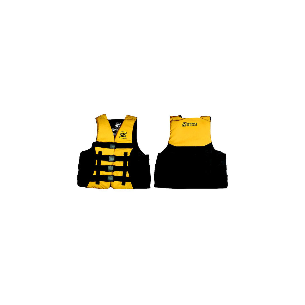 Seachoice 85127 Evoprene Multi-Sport Life Jacket - XL - Yellow/Black, Fits Chest 40-44 in, USCG Level 70 -Modern Boat Sales & Service