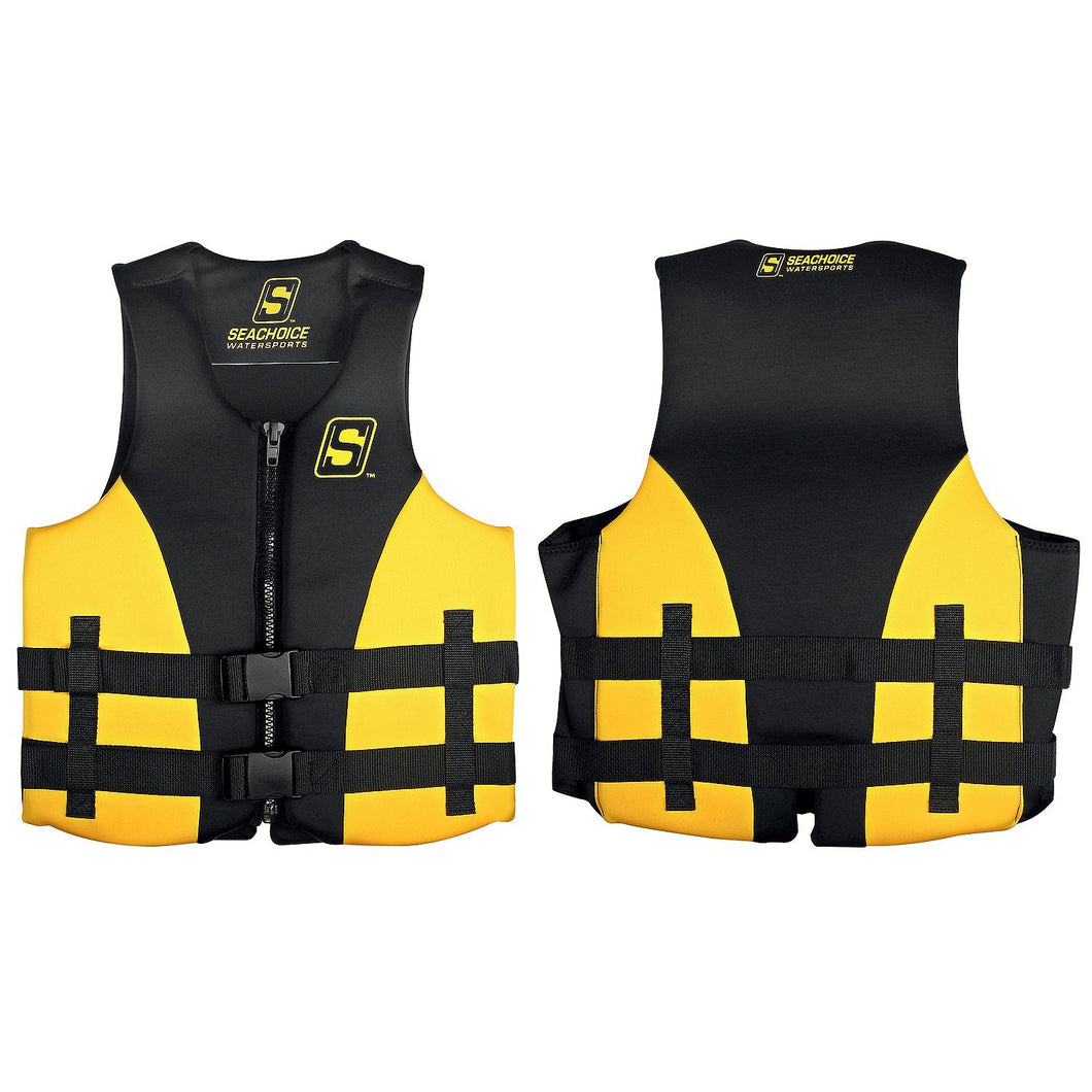Seachoice 85129 Evoprene Multi-Sport Life Jacket - 3XL - Yellow/Black, Fits Chest 50-56 in, USCG Level 70 -Modern Boat Sales & Service