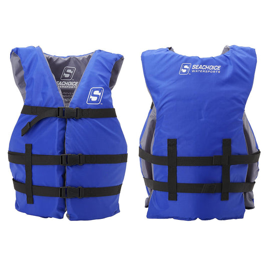 Seachoice General Purpose Life Vest, Adult L, Blue, Fits Chest 30-52 in, USCG/TC Approved -Modern Boat Sales & Service