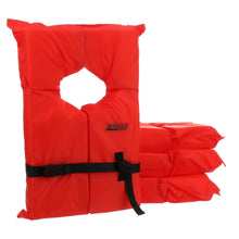 Seachoice Life Vest, Type II Personal Flotation Device, Orange, Adult, 4-Pack w/ Bag -Modern Boat Sales & Service
