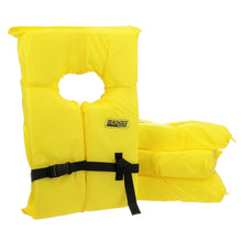 Seachoice Life Vest, Type II Personal Flotation Device, Yellow, Adult, 4-Pack w/ Bag -Modern Boat Sales & Service