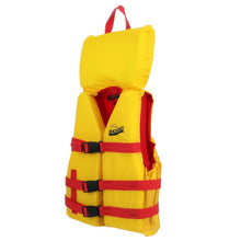 Seachoice 86120 Type II Deluxe Adjustable Boat Vest w/ Grab Handle, Bright Yellow and Red, Youth, 50-90 Lbs. -Modern Boat Sales & Service