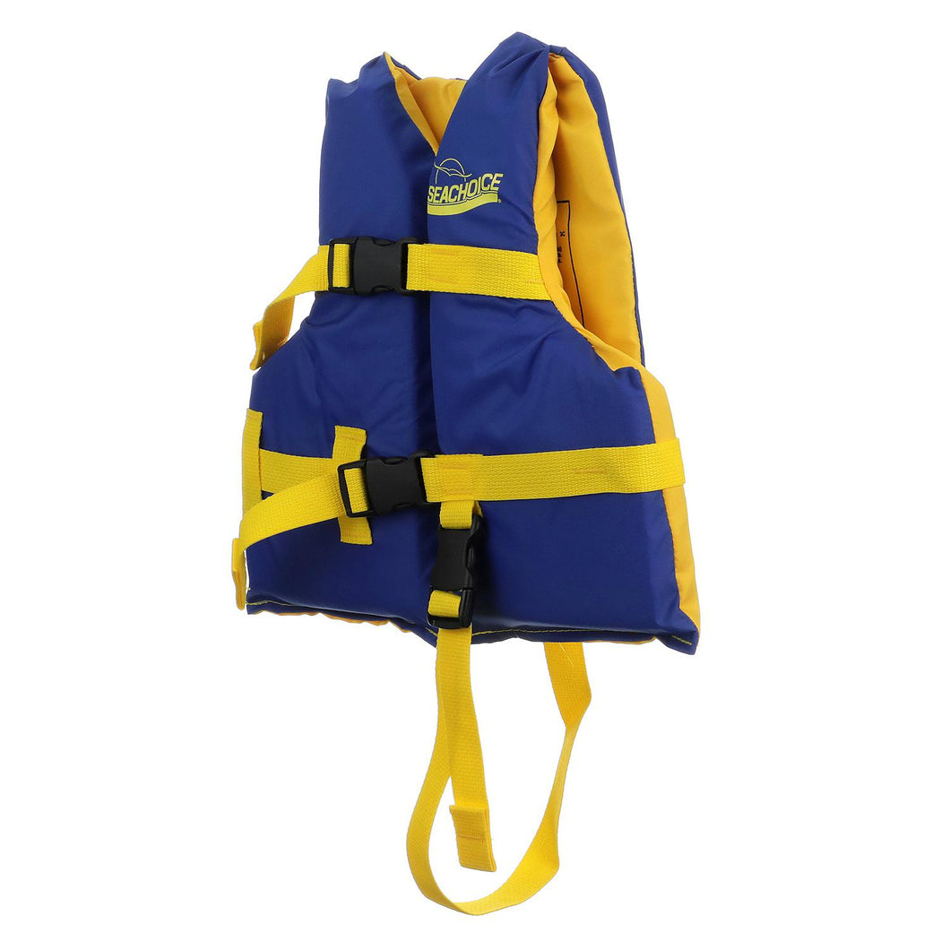 Seachoice Level 70 Life Jacket, Adjustable Boat Vest, Blue/Yellow, Child, 30-50 Lbs. Default Title -Modern Boat Sales & Service