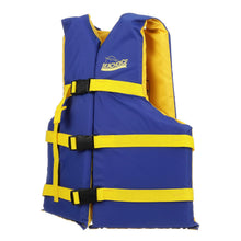 Seachoice Level 70 Life Jacket, Adjustable Boat Vest, Blue/Yellow, Universal Adult, Over 90 Lbs. Default Title -Modern Boat Sales & Service