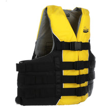 Seachoice 86420 Level 70 Life Jacket, Deluxe Adjustable 4-Belt Ski Vest, Yellow and Black, Size L/XL, 40-52 in. Chest Default Title -Modern Boat Sales & Service