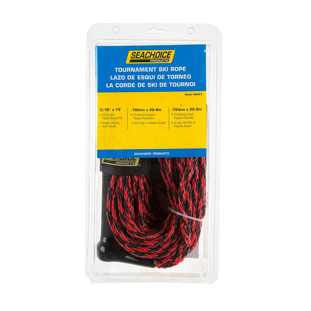 Seachoice Water Ski Rope, 75 Ft. Long, 12 In. Handle w/ Rubber Grip Default Title -Modern Boat Sales & Service