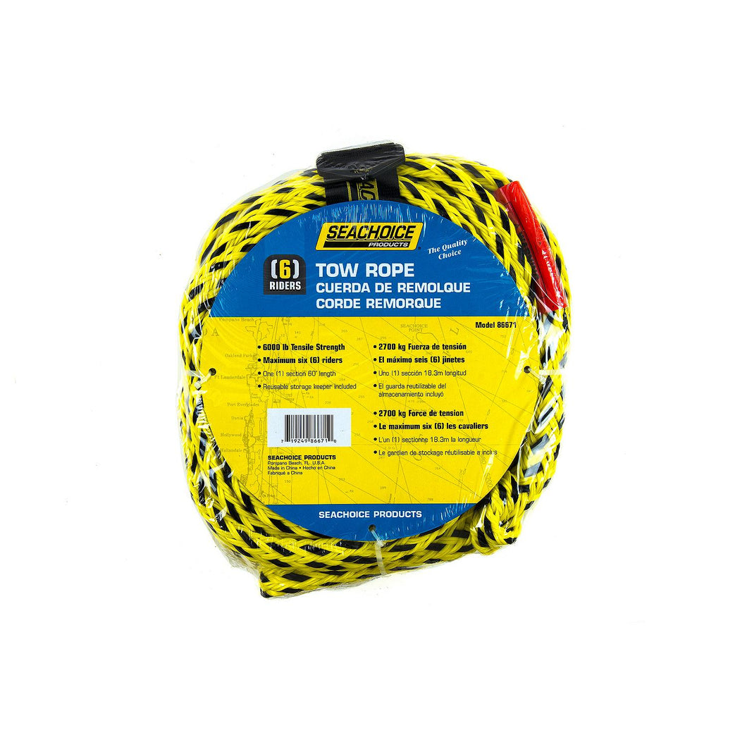 Seachoice Heavy Duty Tow Rope, 6,000 Lb. Tensile Strength, 60 Ft. Default Title -Modern Boat Sales & Service