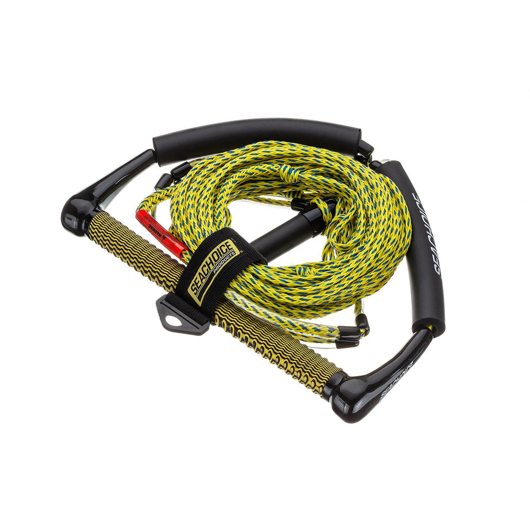Seachoice 4-Section Wakeboard Rope, 70 Ft. Long, 15 In. Handle w/ Textured EVA Grip, 6 In. Trick Handle Default Title -Modern Boat Sales & Service