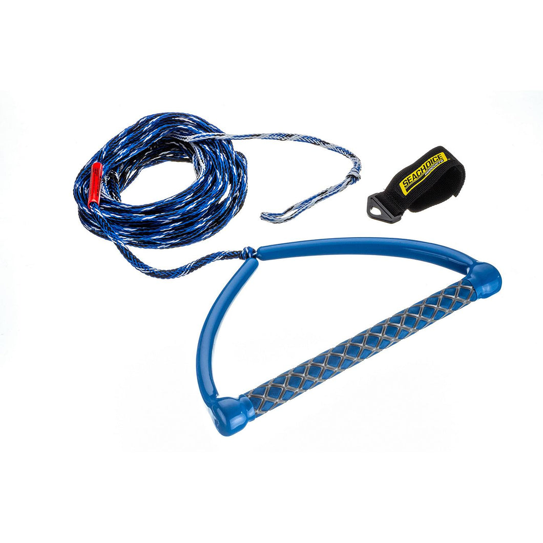Seachoice 3-Section Wakeboard Rope, 65 Ft. Long, 15 In. Handle w/ Textured EVA Grip Default Title -Modern Boat Sales & Service