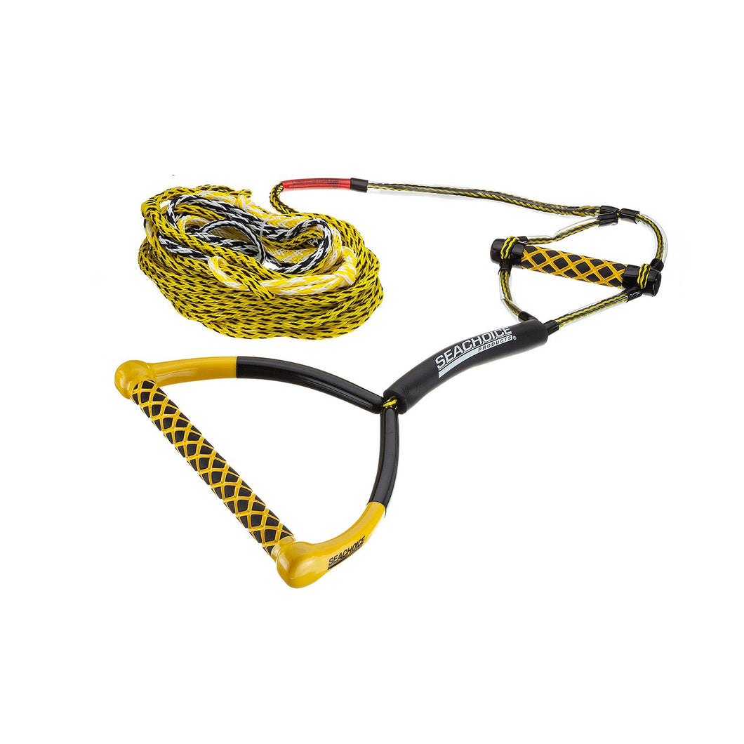 Seachoice 5-Section Wakeboard Rope, 75 Ft. Long, 15 In. Handle w/ Textured EVA Grip, 6 In. Trick Handle Default Title -Modern Boat Sales & Service