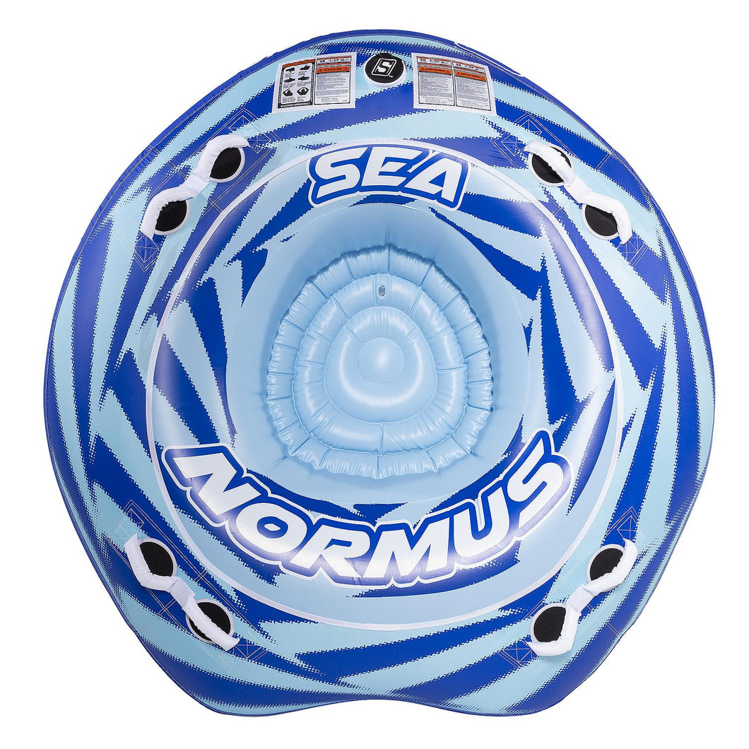 Seachoice 86904 Sea-Normus Towable Tube, Open Top Boat Tube w/ Air-Cushioned Floor, 4 Person, 69 In. X 69 In. Default Title -Modern Boat Sales & Service