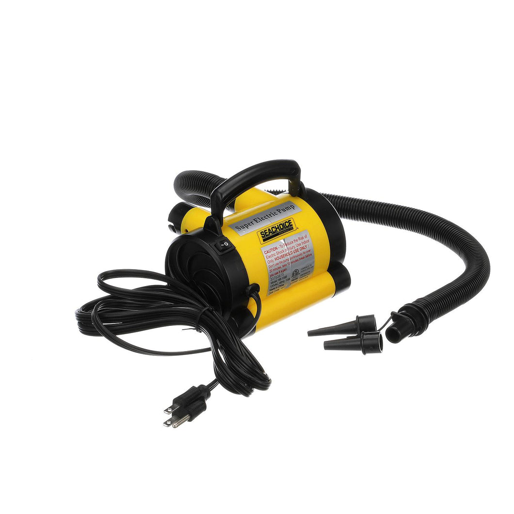 Seachoice 86986 Portable 120V Super Electric Air Pump, w/ 10-Ft. Power Cord, .78 PSI, For Boating and General Inflatables Default Title -Modern Boat Sales & Service