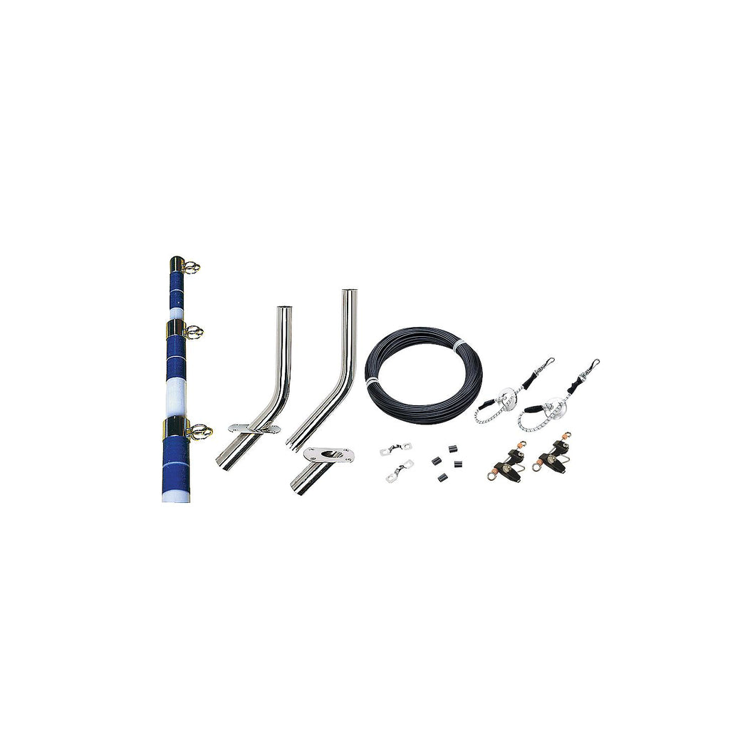 Outrigger Kit-15' White/Blue-Complete -Modern Boat Sales & Service