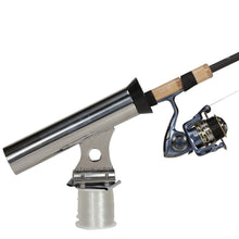Seachoice Rail Mount Fishing Rod Holder, Mounts Vertically, Stainless Steel Default Title -Modern Boat Sales & Service
