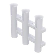 Seachoice Fishing 3-Rod Storage Rack, Holds 3 Fishing Rods With Slots for Knives and Pliers, White -Modern Boat Sales & Service
