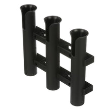 Seachoice Fishing 3-Rod Storage Rack, Holds 3 Fishing Rods with Slots for Knives and Pliers, Black Default Title -Modern Boat Sales & Service