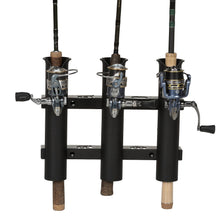 Seachoice Fishing 3-Rod Storage Rack, Holds 3 Fishing Rods with Slots for Knives and Pliers, Black -Modern Boat Sales & Service