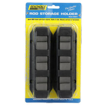 Seachoice 89501 3-Rod Storage Holder, Black, ABS Plastic -Modern Boat Sales & Service