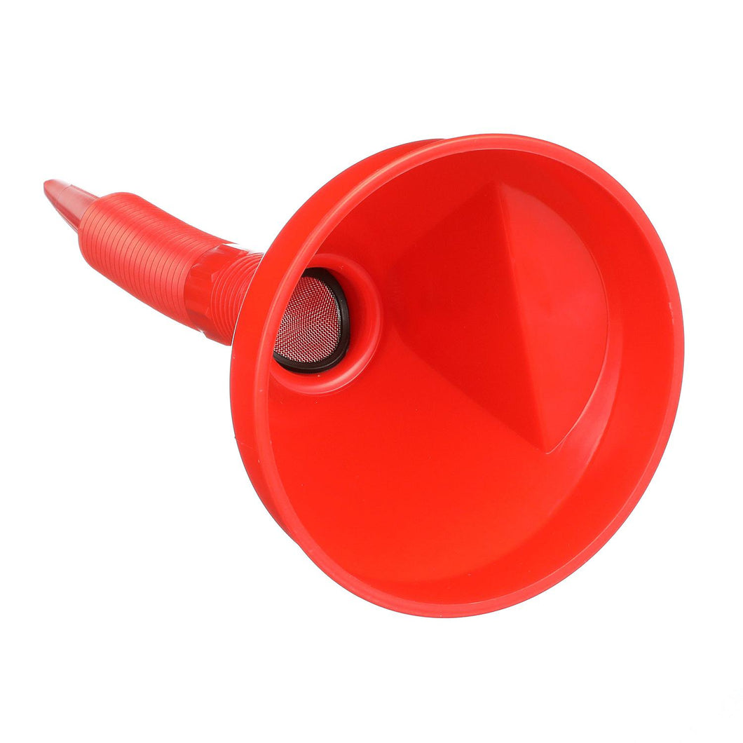 Seachoice 2 Piece Red Funnel with Filter, 5.5 in., Flexible Strainer Default Title -Modern Boat Sales & Service