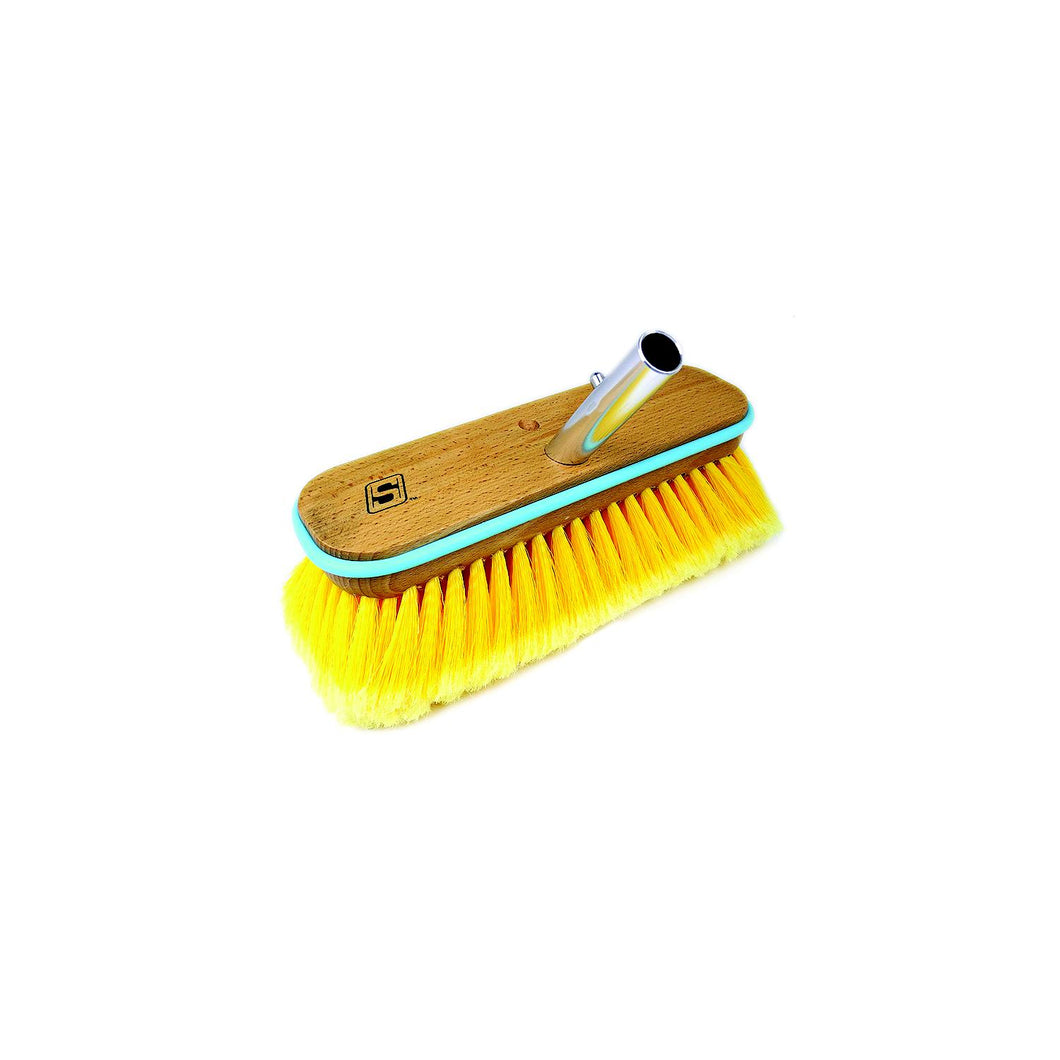 Seachoice 90463 Deck Brush with Bumper - Wood, Size: 10