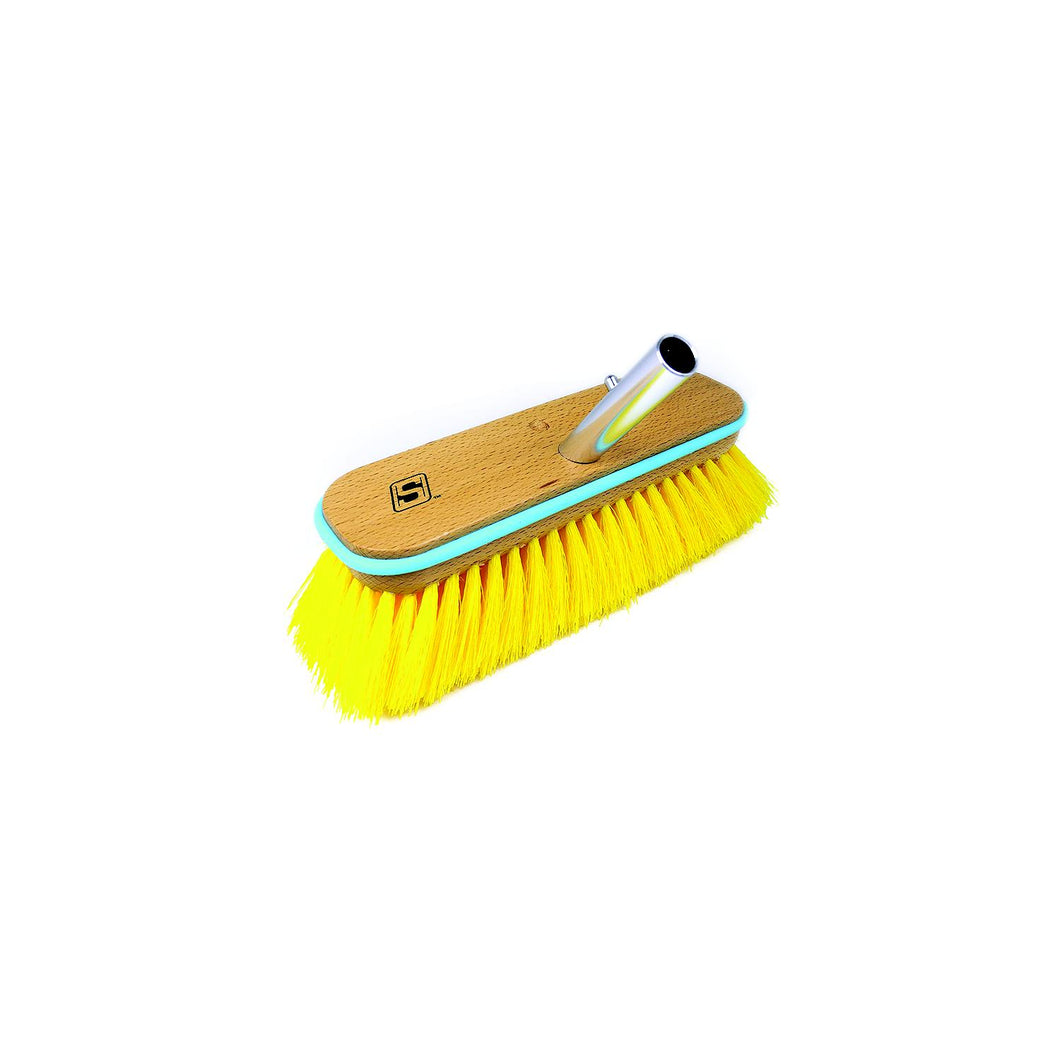 Seachoice 90464 Deck Brush with Bumper - Wood, Size: 10