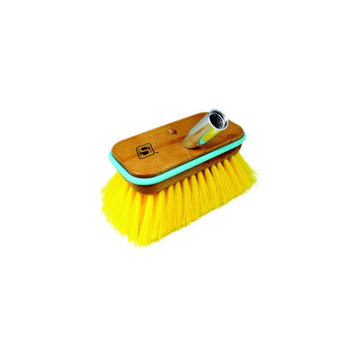 Seachoice 90481 Deck Brush with Bumper and Threaded Adapter, Size: 6