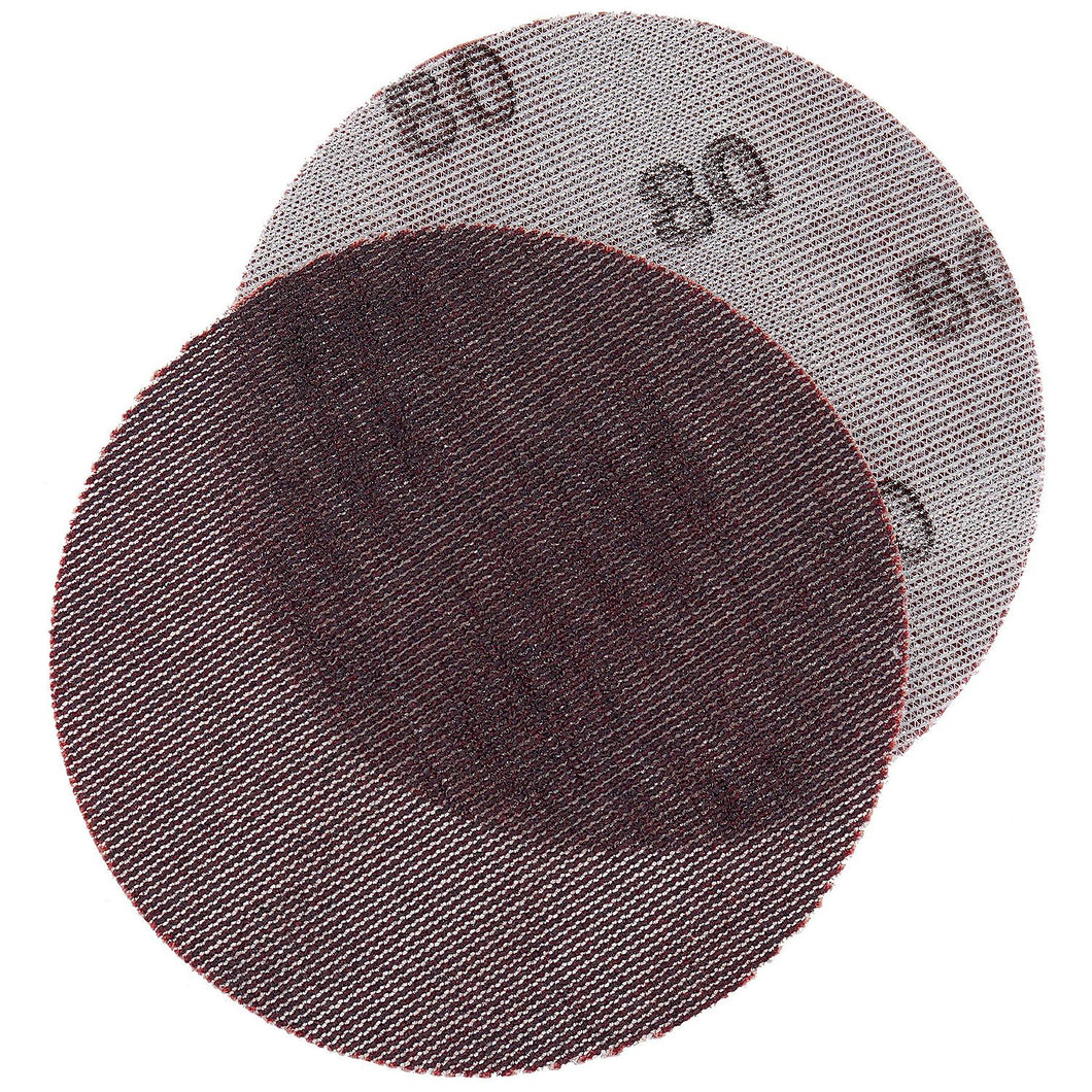 Seachoice 91918 Dust Free Aluminum Oxide Mesh Hook & Loop Discs - Closed Coat, Grade 80, Brown, 25/pk -Modern Boat Sales & Service