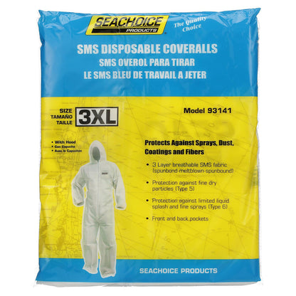 Seachoice 93141 SMS Breathable Disposable Paint Suit With Hood -Modern Boat Sales & Service