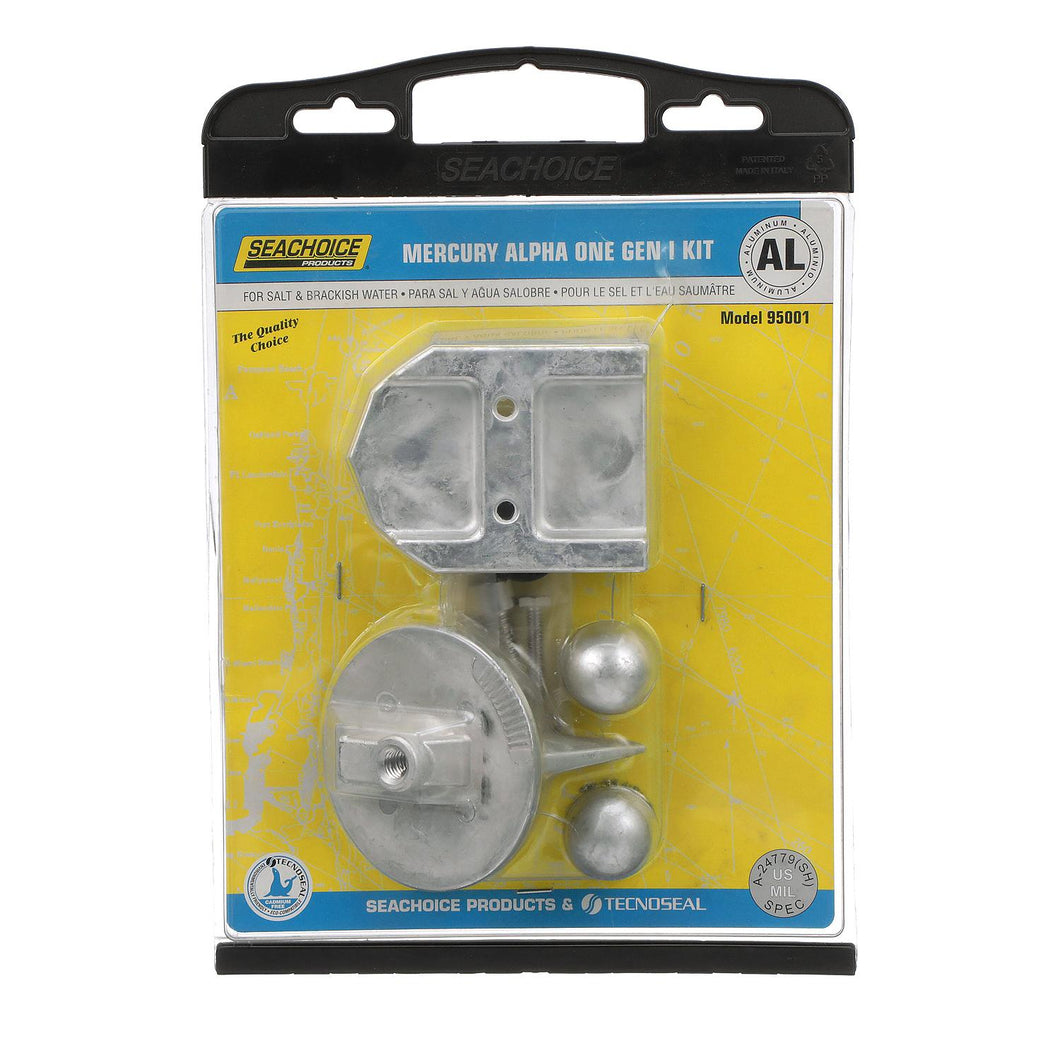 Seachoice 95001 Anode Kit, Mercruiser Alpha One (1984-1990), Aluminum, Cadmium-Free, Environmentally Friendly Default Title -Modern Boat Sales & Service