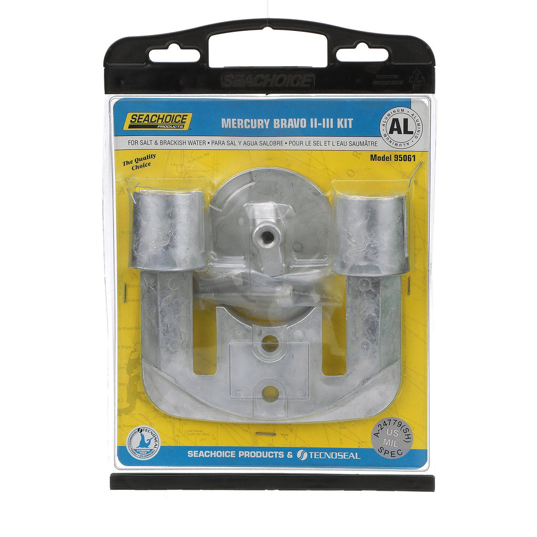 Seachoice 95061 Anode Kit, Mercruiser Bravo II (1989-Present)/III (1989-2003), Aluminum, Cadmium-Free, Environmentally Friendly Default Title -Modern Boat Sales & Service