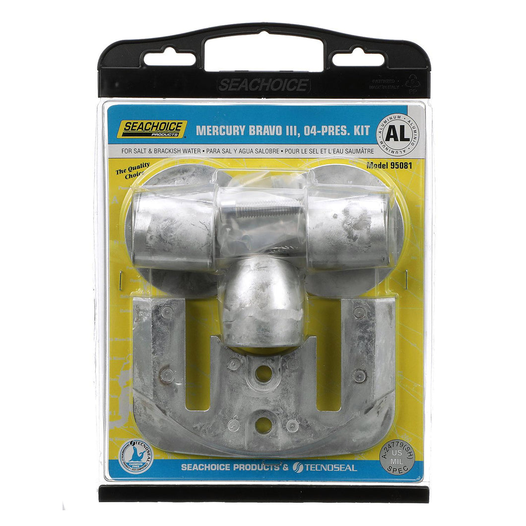 Seachoice 95081 Anode Kit, Mercruiser Bravo III (2004-Present), Aluminum, Cadmium-Free, Environmentally Friendly Default Title -Modern Boat Sales & Service