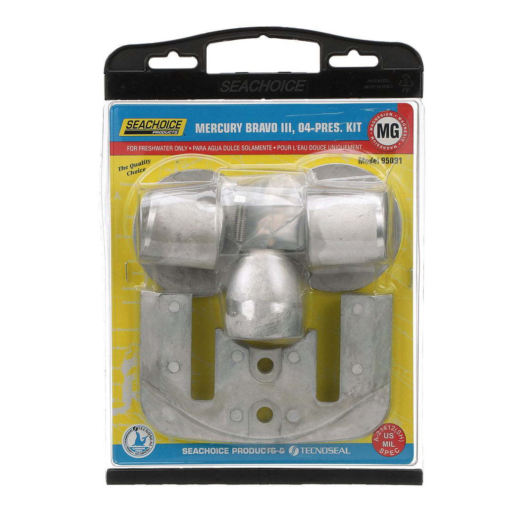 Seachoice 95091 Anode Kit, Mercruiser Bravo III (2004-Present), Magnesium Fresh Water Use, Cadmium-Free, Environmentally Friendly Default Title -Modern Boat Sales & Service