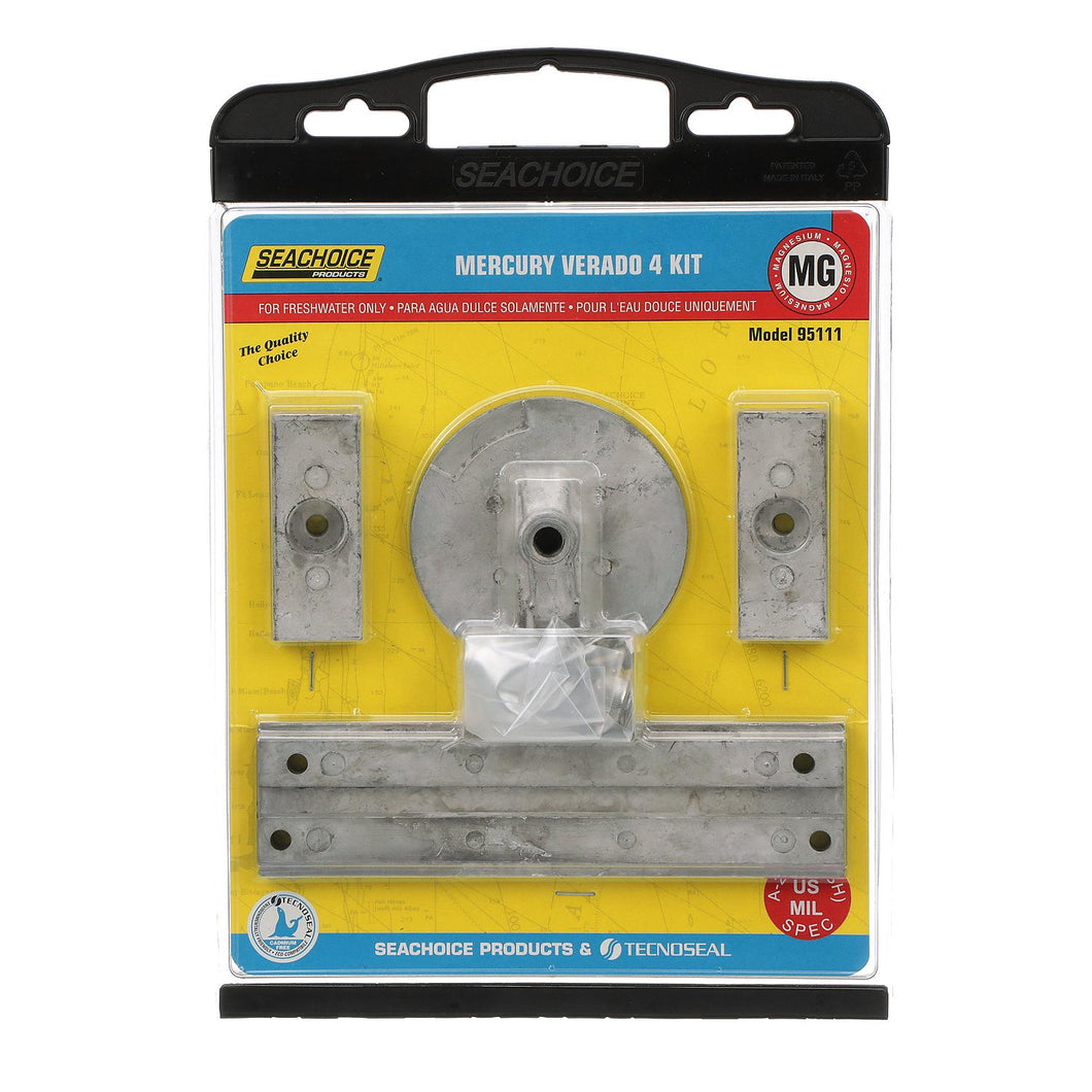 Seachoice 95111 Magnesium Anode Kit For 4 Cylinder Mercury Verado Default Title -Modern Boat Sales & Service
