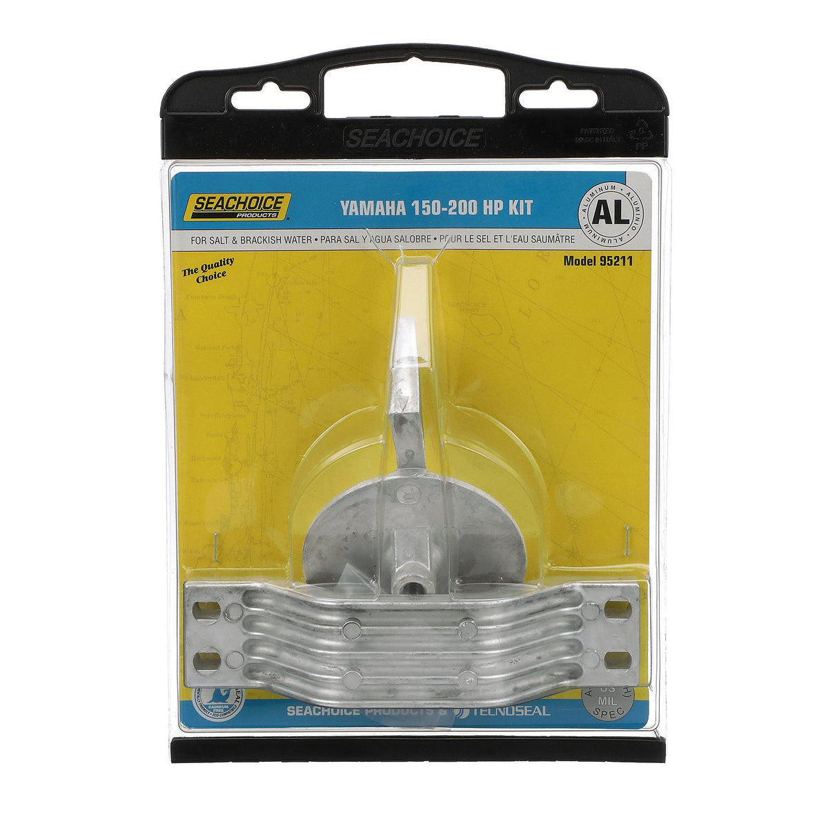 Seachoice Anode Kit, Yamaha 150-200hp, Aluminum, Cadmium-Free, Environmentally Friendly -Modern Boat Sales & Service