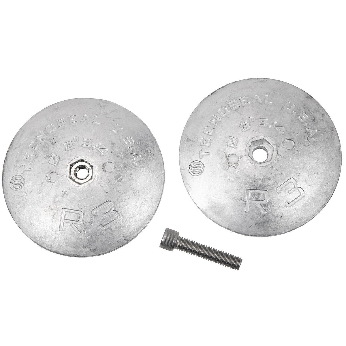 Seachoice 95607 Rudder & Trim Tab Anode w/Allen Screw, Aluminum, Model R3, Size 3-3/4" dia. x 1/2" Default Title -Modern Boat Sales & Service