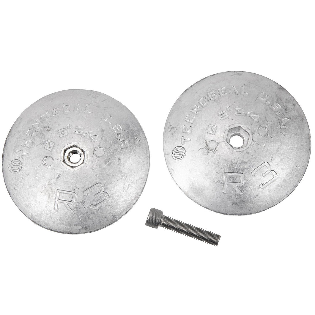 Seachoice 95607 Rudder & Trim Tab Anode w/Allen Screw, Aluminum, Model R3, Size 3-3/4
