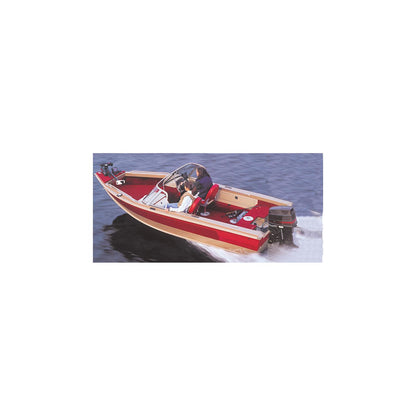 Carver 72316F10 Aluminum V-Hull Fishing With Walk-Thru Windshield - Wide Series, 16'6, Poly-Flex II Slate Gray -Modern Boat Sales & Service