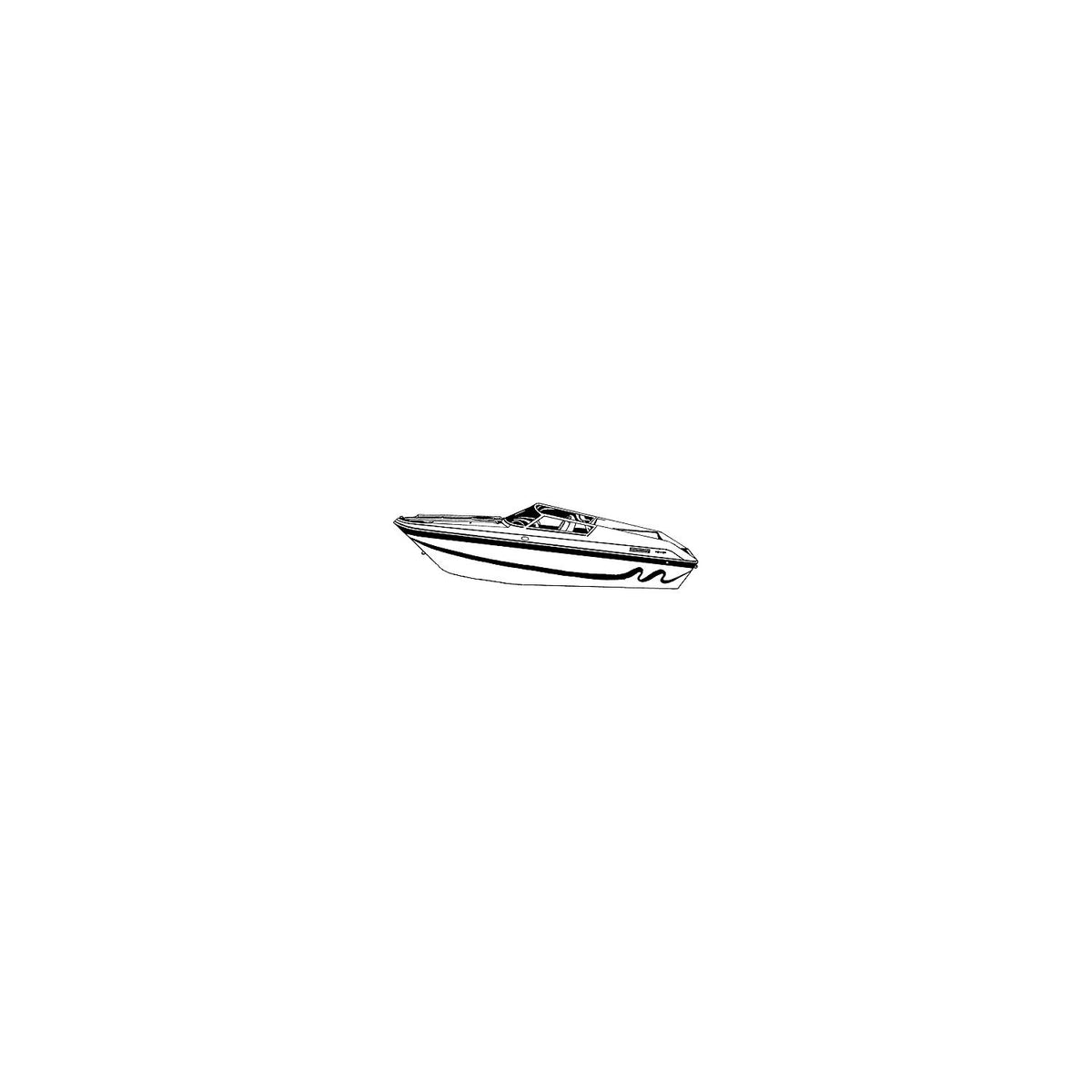 Carver 74321S11 Performance Style Boat Cover, 21'6, Sun-DuraÂ® Mist Gray -Modern Boat Sales & Service
