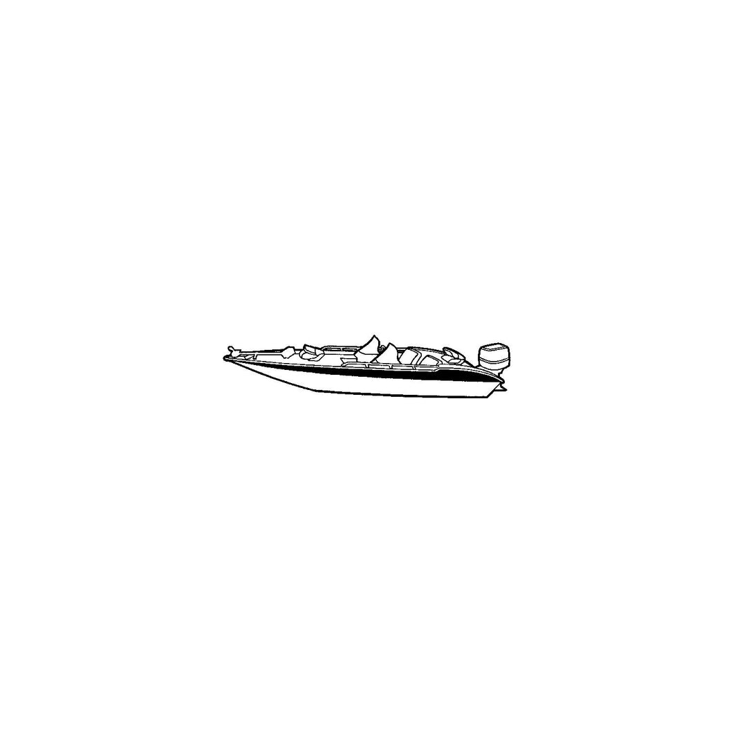 Carver 77220S11 Wide Bass Boats, 20'6, Sun-DuraÂ® Mist Gray O/B w/Tie Down Kit Default Title -Modern Boat Sales & Service