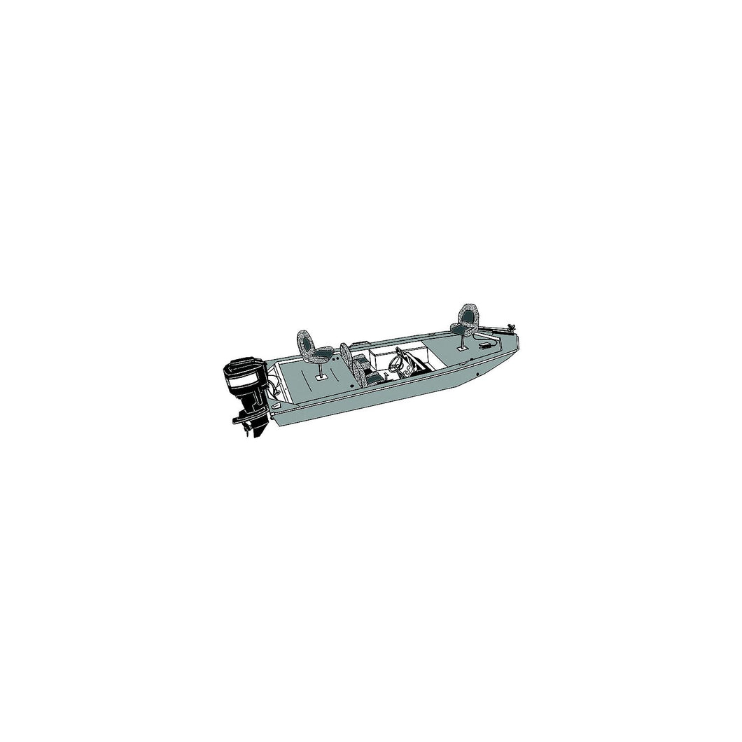 Carver 77816F10 Jon Style Bass Boats, 16'6, Poly-Flex II Slate Gray -Modern Boat Sales & Service