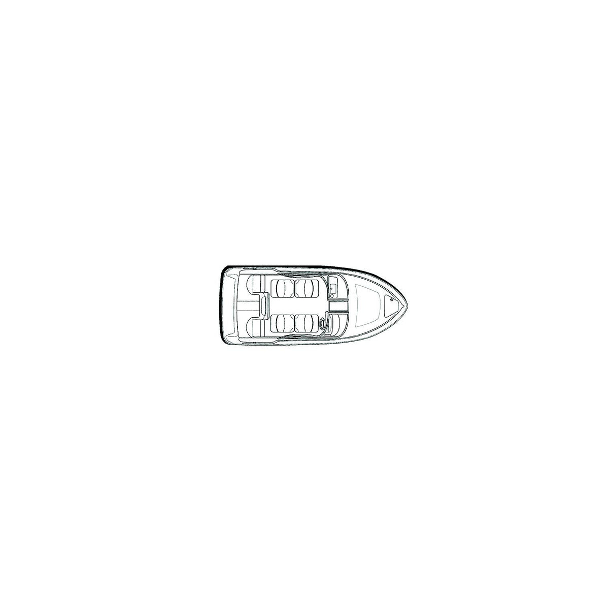 Carver 79004 Flex-Fit PROâ„¢ Poly-Flex II Tri-Hull or V-Hull Boats I/O or O/B, Slate Gray -Modern Boat Sales & Service