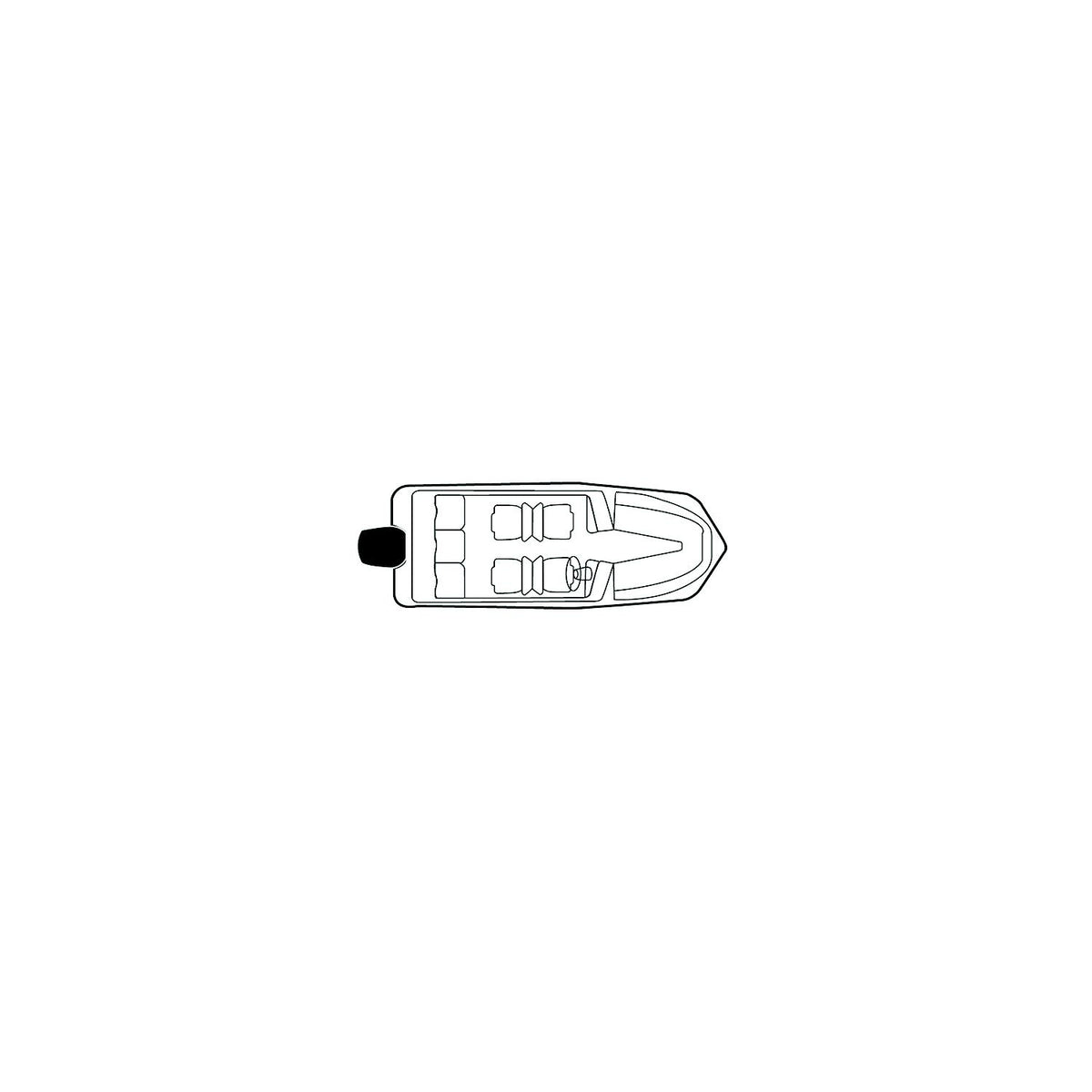 Carver 79004 Flex-Fit PROâ„¢ Poly-Flex II Tri-Hull or V-Hull Boats I/O or O/B, Slate Gray Default Title -Modern Boat Sales & Service