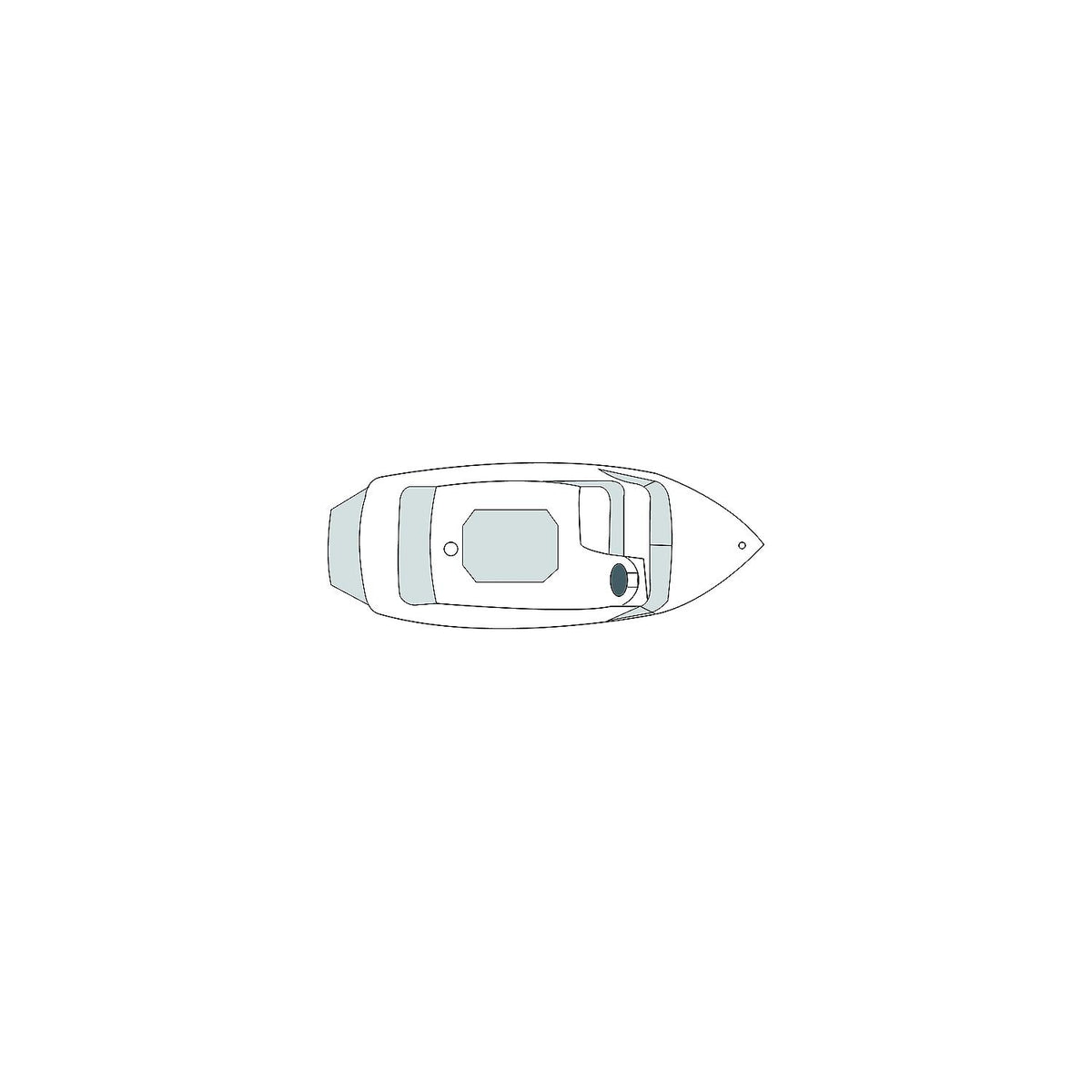 Carver 79003 Flex-Fit PROâ„¢ Poly-Flex II Fish & Ski Boats I/0 or O/B, Slate Gray -Modern Boat Sales & Service