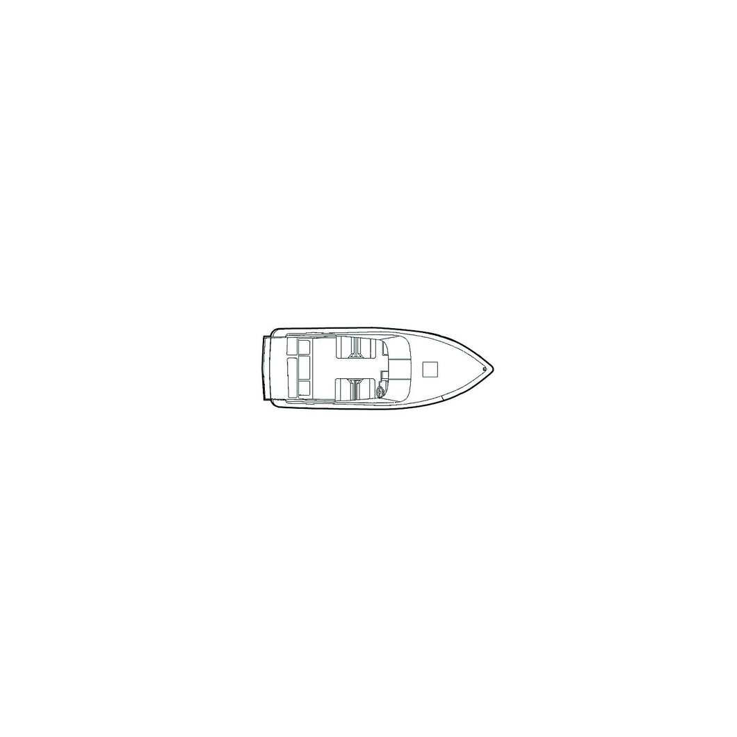 Carver 79006 Flex-Fit PROâ„¢ Poly-Flex II V-Hull low profile cuddy cabin boats I/O or O/B, Slate Gray -Modern Boat Sales & Service