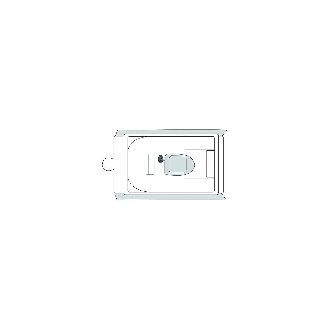 Carver 79009 Flex-Fit PROâ„¢ Poly-Flex II Pontoon Boat, Slate Gray -Modern Boat Sales & Service