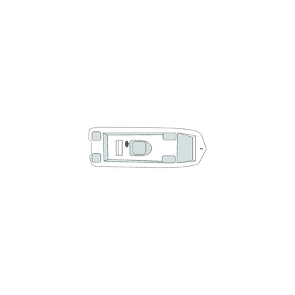 Carver 79011 Flex-Fit PROâ„¢ Poly-Flex II V-Hull Center Console, Slate Gray Default Title -Modern Boat Sales & Service