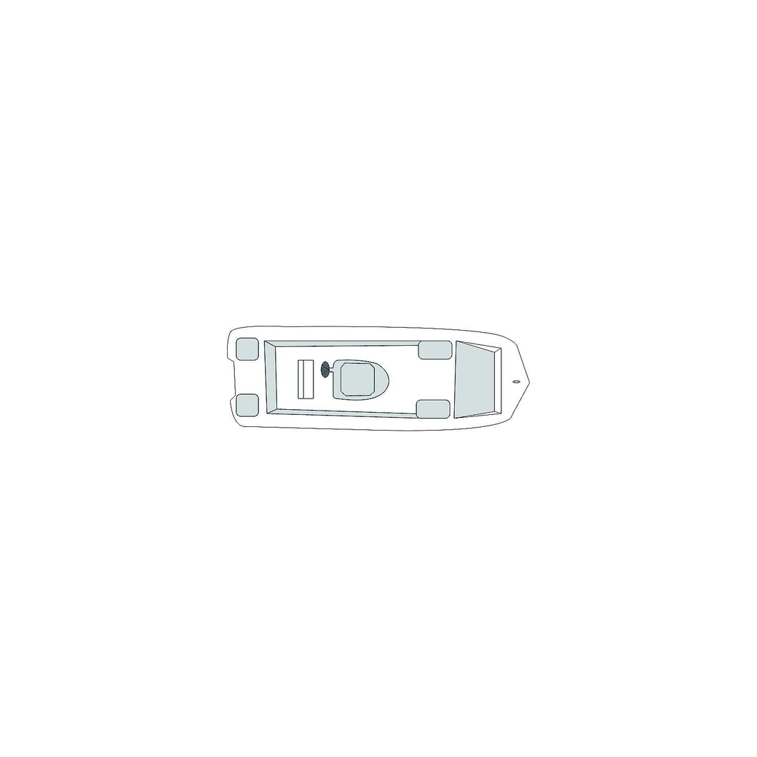 Carver 79011 Flex-Fit PROâ„¢ Poly-Flex II V-Hull Center Console, Slate Gray Default Title -Modern Boat Sales & Service