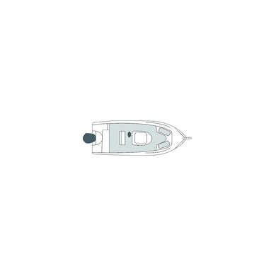 Carver 79011 Flex-Fit PROâ„¢ Poly-Flex II V-Hull Center Console, Slate Gray -Modern Boat Sales & Service