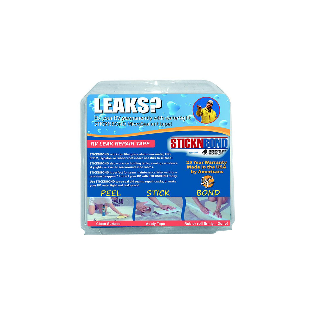 Leisure Time 60018 StickNBond Roof Seam Repair Tape, White -Modern Boat Sales & Service