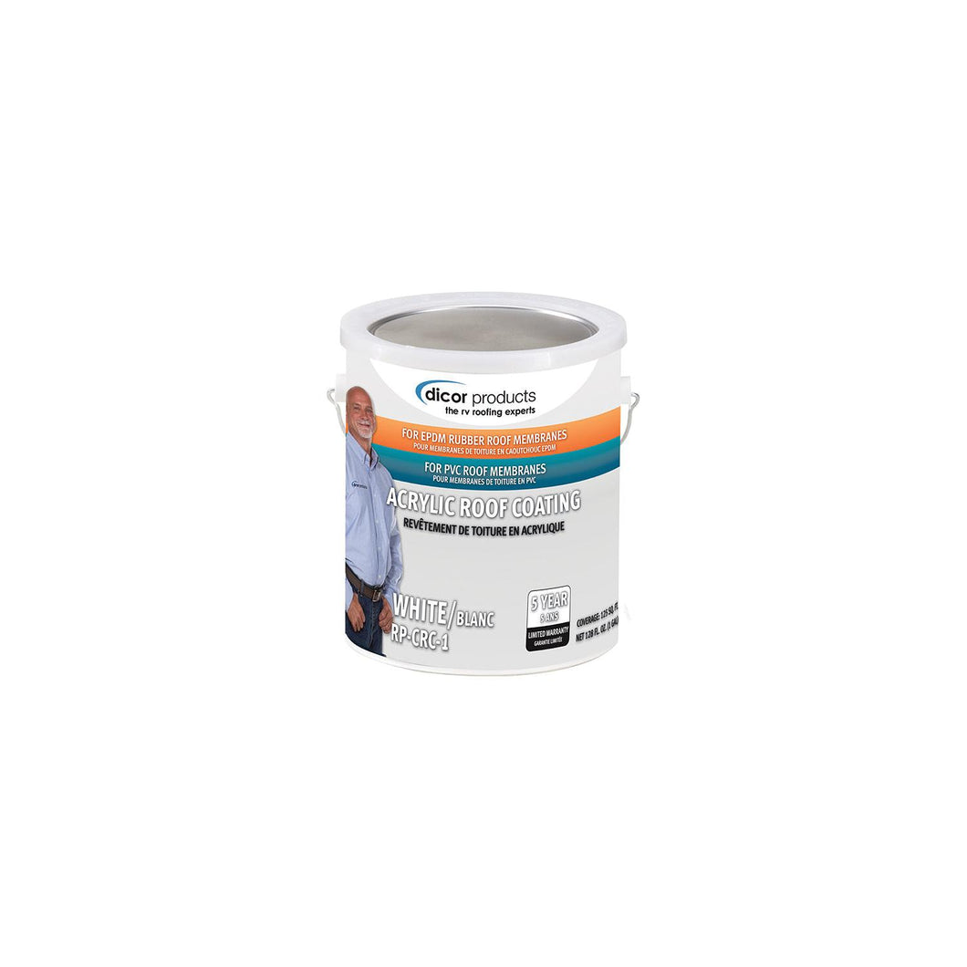 Dicor Rubber Roof Coating System-Part 2, White, Gal. -Modern Boat Sales & Service